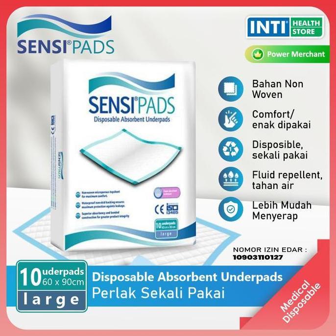SENSI Underpad Sensi / Perlak Sekali Pakai / Perlak Dewasa