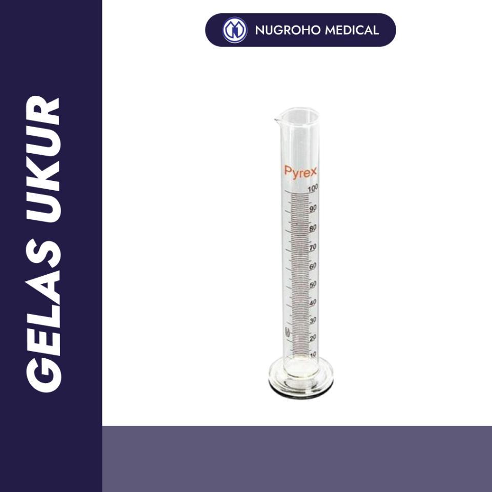 Gelas Ukur 100 Ml Pyrex / Measuring Cylinder 100Ml Pyrex