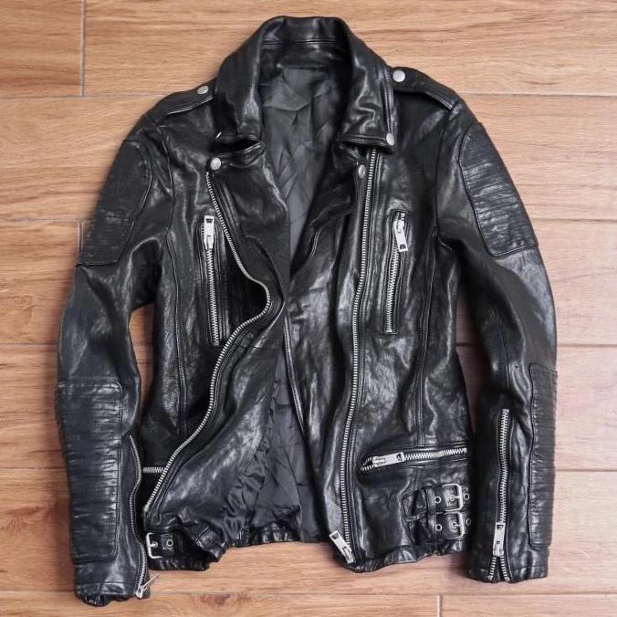 PREMIUM / Leather Jacket Rock n Roll | Biker Jacket | Jaket Kulit Ramones | Preloved [Kolpri]