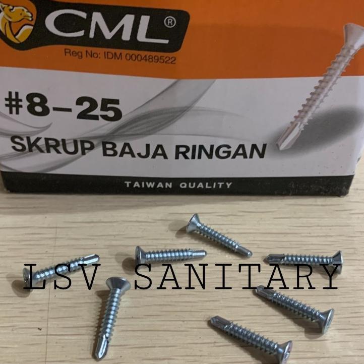 Sekrup Baja Ringan Grc Putih Camel 8 X 25