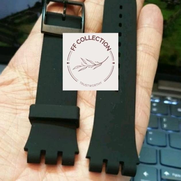 Harga Grosir Original Tali Strap Jam Tangan Swatch 17Mm 19Mm Rubber Tali Swatch Karet Silicon