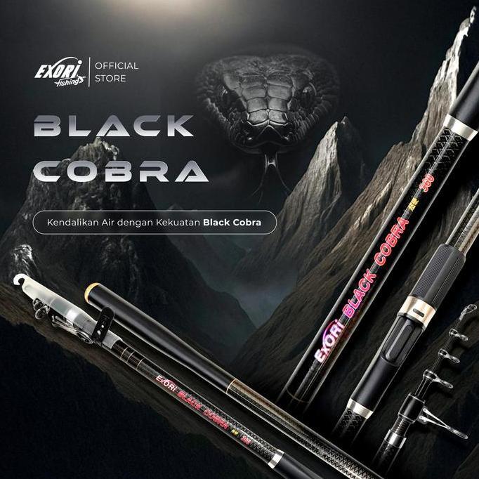 Joran Telescopic Exori Black Cobra 360 s/d 450 | Joran Telescopic | Surf Rod