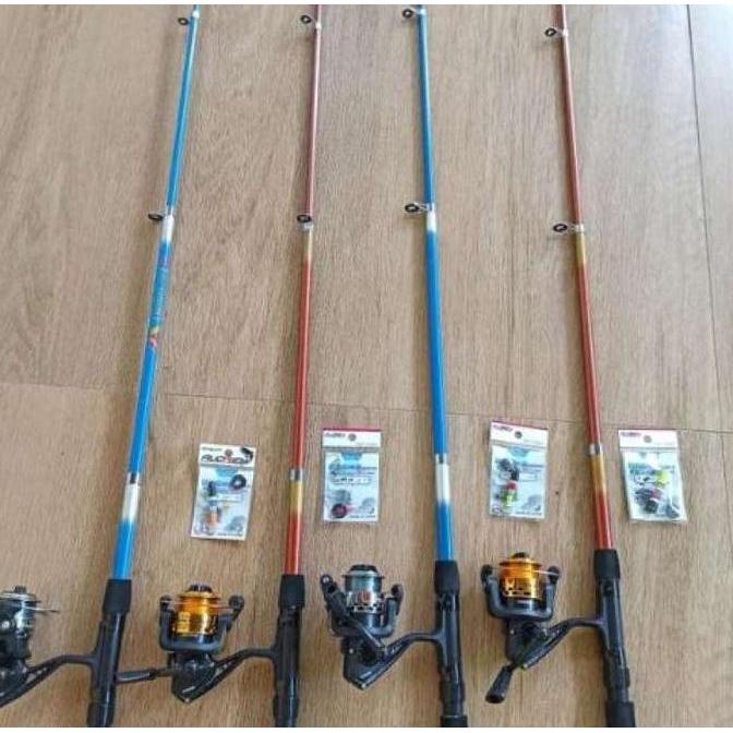 Kail Pancing 1 Set Alat Mancing Kuat Murah Joran Alat Memancing Tongkat Pancing Reel Tegek Alat Panc