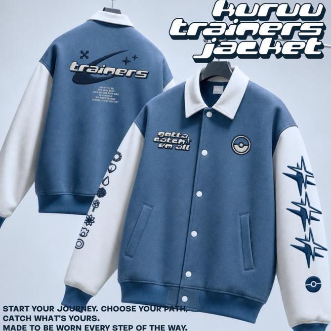 PREMIUM / Varsity Jacket - Kuruu Trainer Pokemon Varsity Jacket