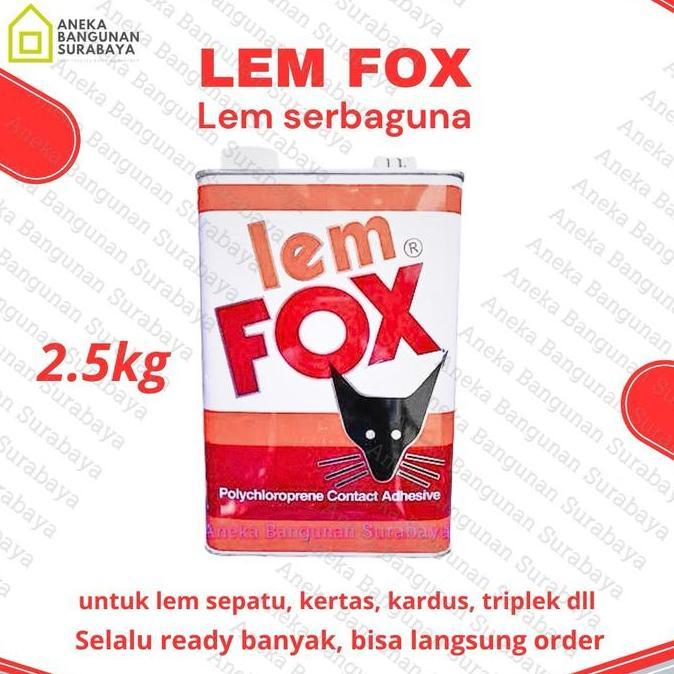 Lem FOX kuning 2.5 kg galon | lem serbaguna sandal perekat