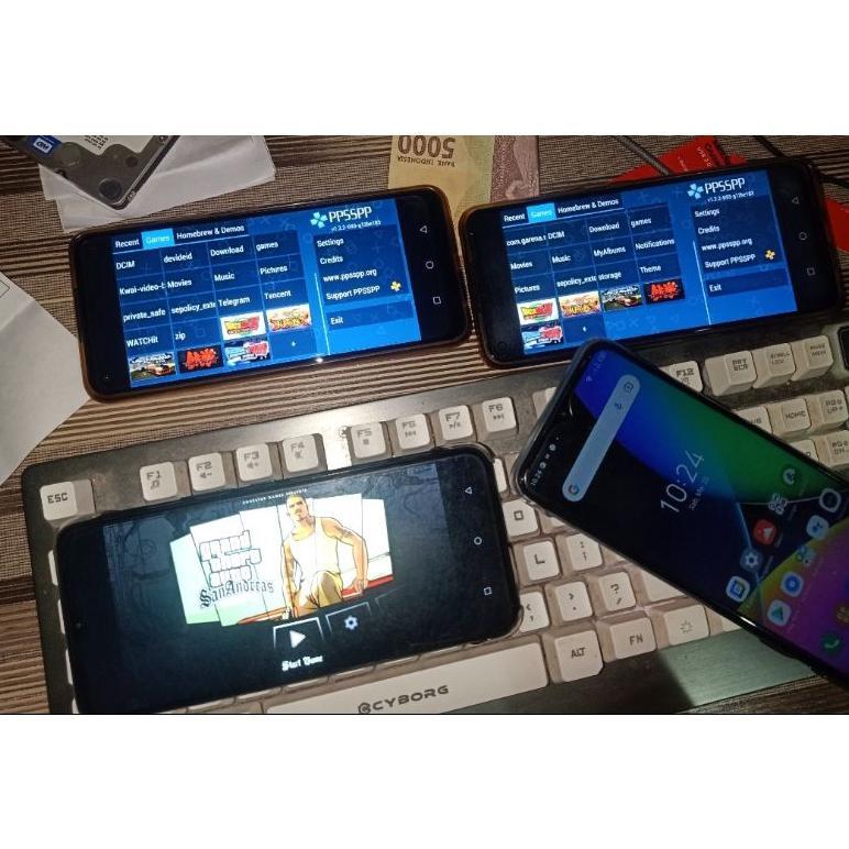 MMC dan flashdisk isi game PSP android