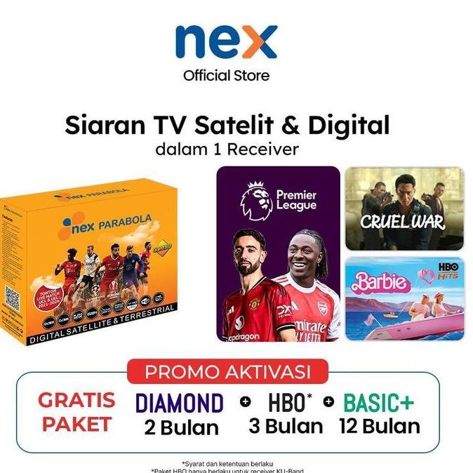 Nex Parabola - Combo Kuning Receiver