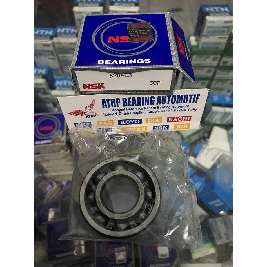 BALL BEARING 6204 C3 NSK JAPAN ORIGINAL TERBARU