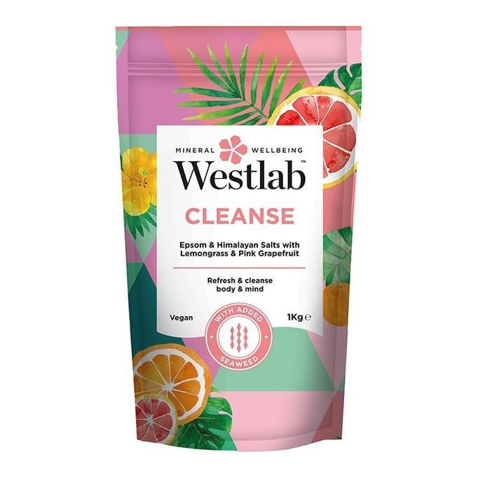 Westlab Pure Mineral Cleanse Bathing Epsom & Himalayan Salts 1kg JS