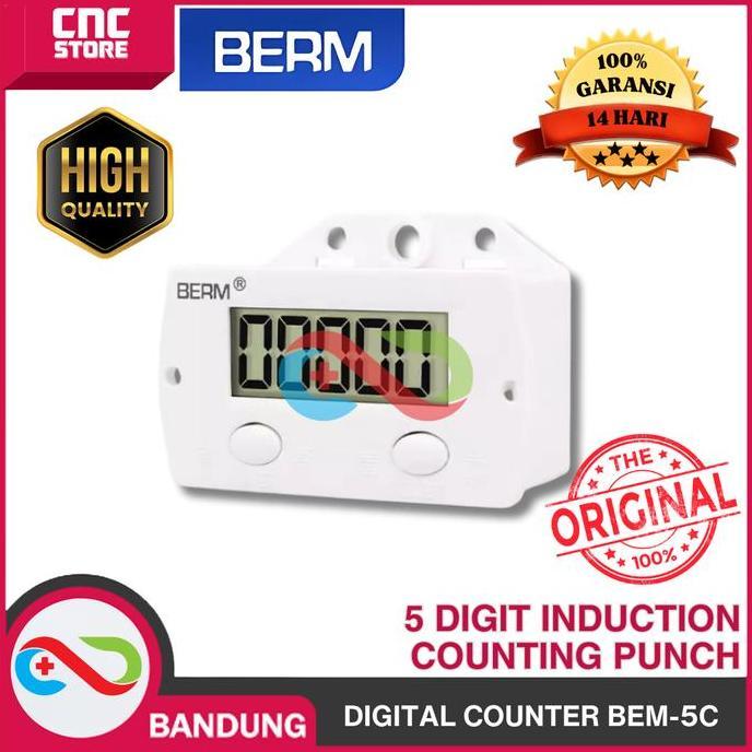 Digital Counter 5 Digit Bem-5C  Induction Counting Punch Counter Metal Counter