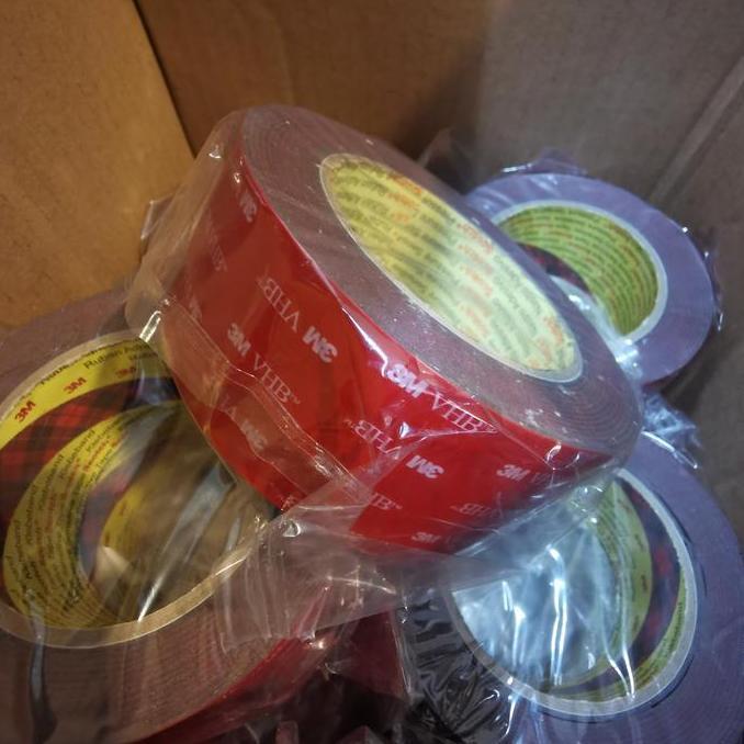 Crek- Double Tape 3M Vhb Merah-Perekat 3M 48Mm X 4,5Mtr