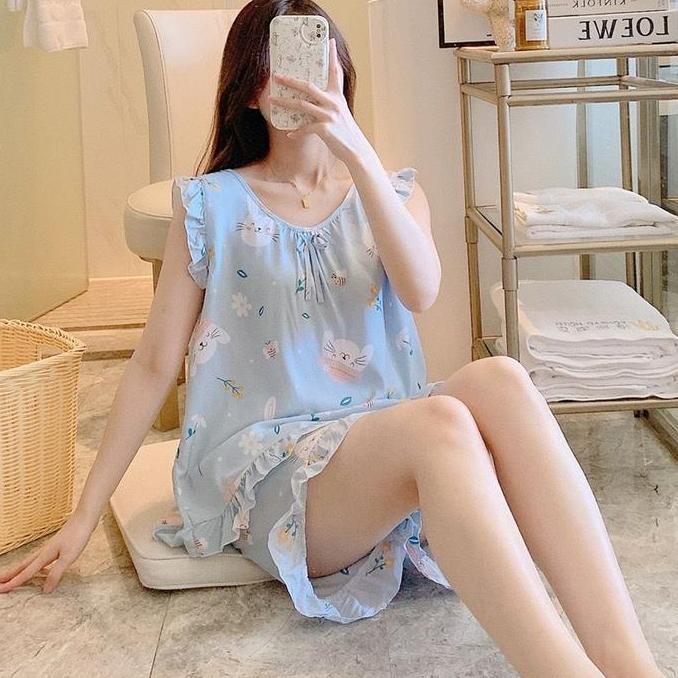Slep- [Babyroom88] Setelan Pendek Rayon {Katun Silk} Momo Lengan Pendek