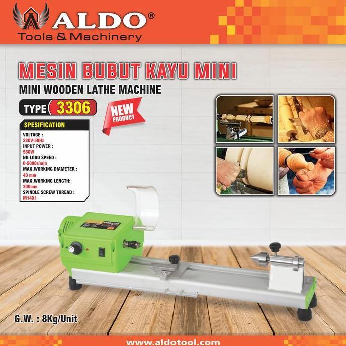 Mesin Bubut Kayu Mini Type 3306