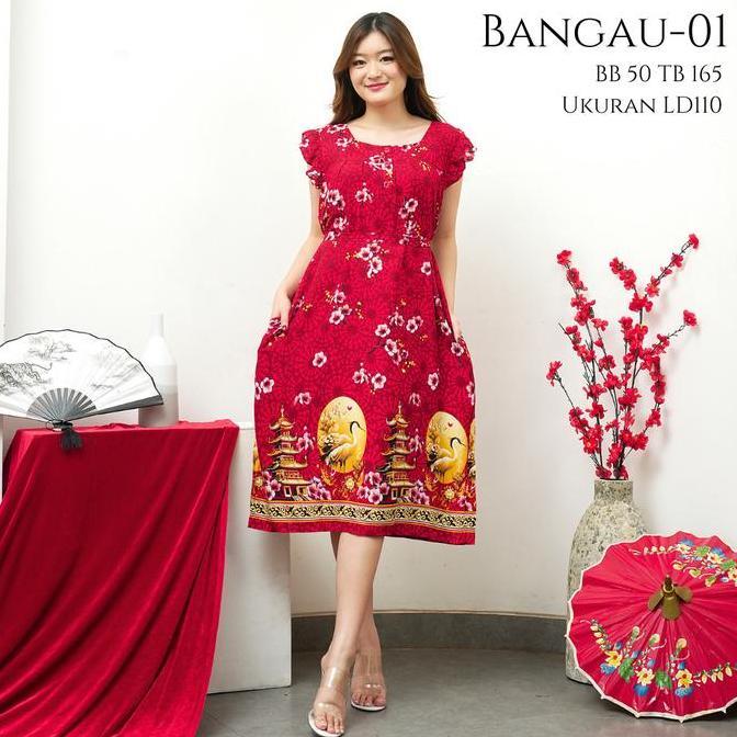 Qiu- [ Daster Imlek ] Ld110-140 Daster Imlek 26 Motif Rayon Standar Jumbo Bsize