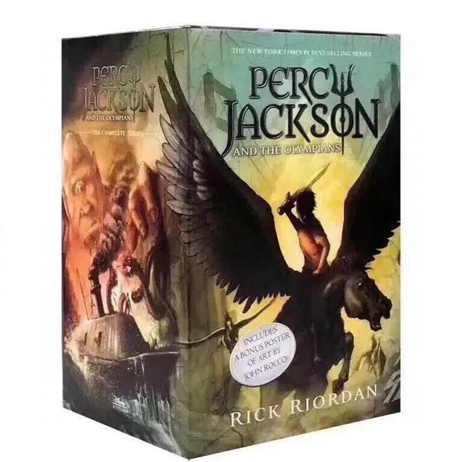 PREMIUM / 5 Books/Set Percy Jackson & The Olympians English Original Novel Books Children's English 