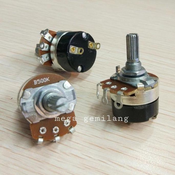 Sezo- Potensio Dimmer B500K Plus Saklar / Potensio Besar Plus Switch