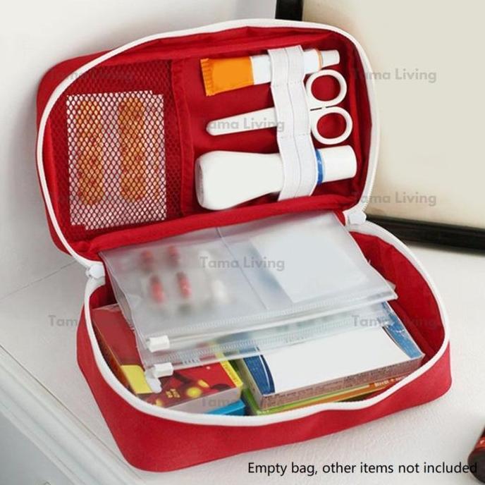 Nice- Tama Living Kotak Obat P3K Mini Pouch Tempat Obat Travel Travel Medicine Pouch Bag Organizer