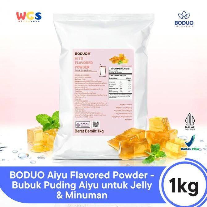 BODUO Aiyu Flavored Powder 1kg - Bubuk Puding Aiyu untuk Jelly & Minuman PROMO