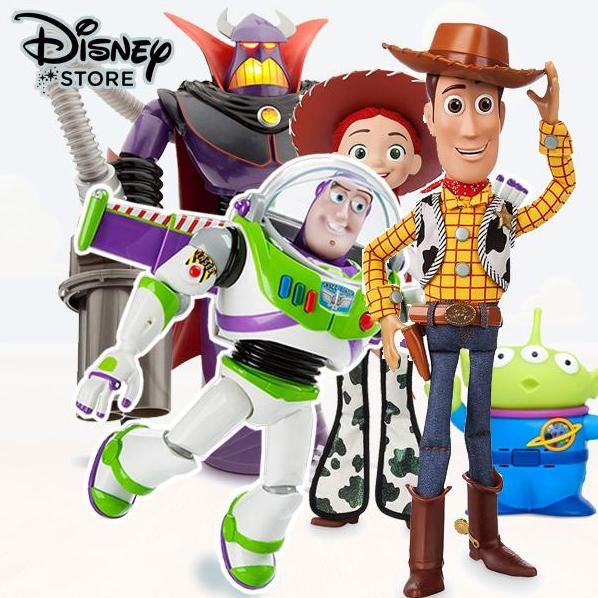 Disney Store Toy Story 4 Interactive Talking Action Figure, Buzz Lightyear Woody Zurg Jessie Alien