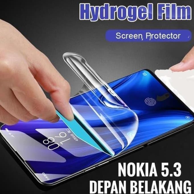 HYDROGEL NOKIA 5.3 2020 ANTI GORES DEPAN BELAKANG FULL COVER Aksesoris Handphone