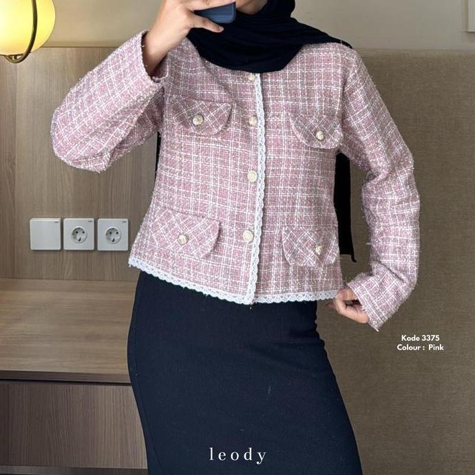 Girly- Tweedy Blazer || By Leody