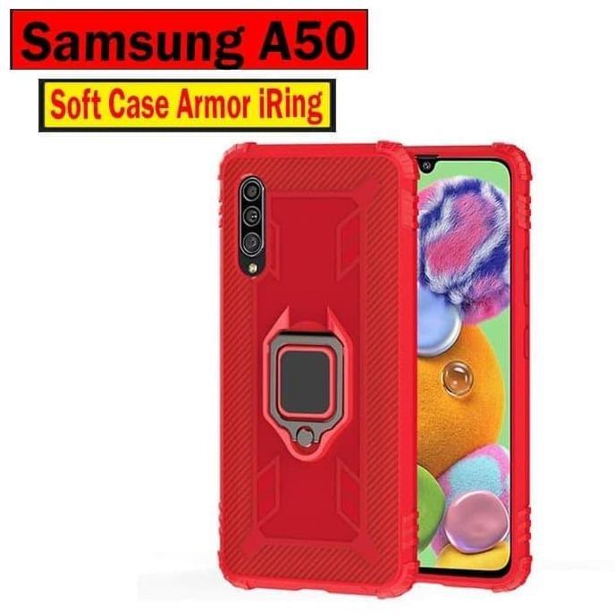 SAMSUNG A50 A50S ARMOR IRING STANDING SOFT CASE COVER CASING Aksesoris Handphone