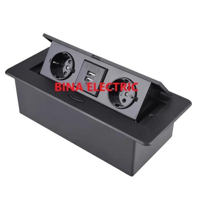 Promo Stopkontak Meja Meeting Pop Up 2 Stopkontak Arde 2 Stopkontak USB Diskon