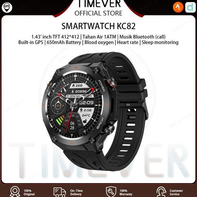 jane.mrasela - timever kc82 |  built-in gps | 650 mah jam tangan pintar | tahan air 1atm | jam tanga