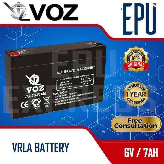 DS35 - Aki UPS VOZ 6v 7ah - Baterai UPS - Aki Kering VRLA - Battery UPS