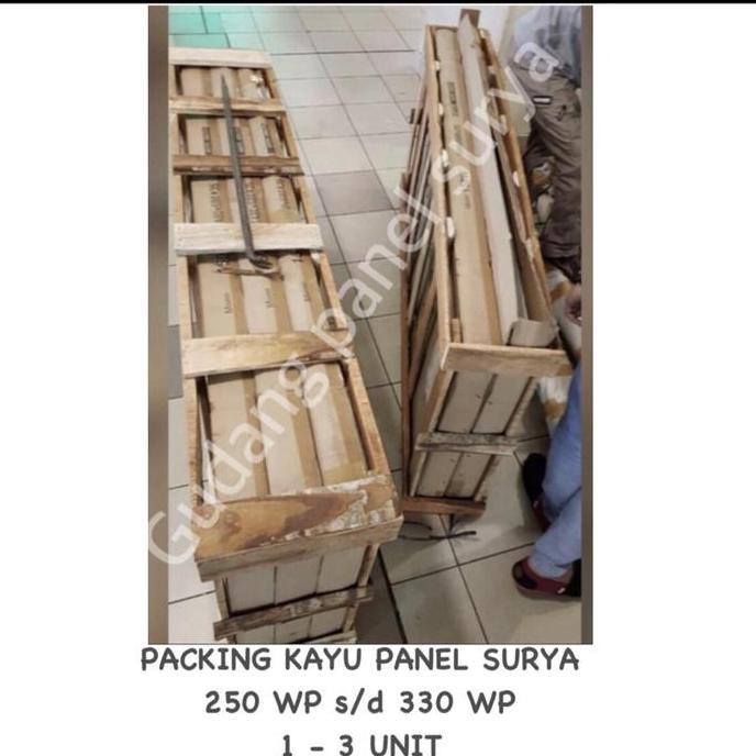 DB40 - PACKING KAYU PANEL SURYA utk 250WP s/d 330WP (bisa utk maksimal 3 panel surya)..