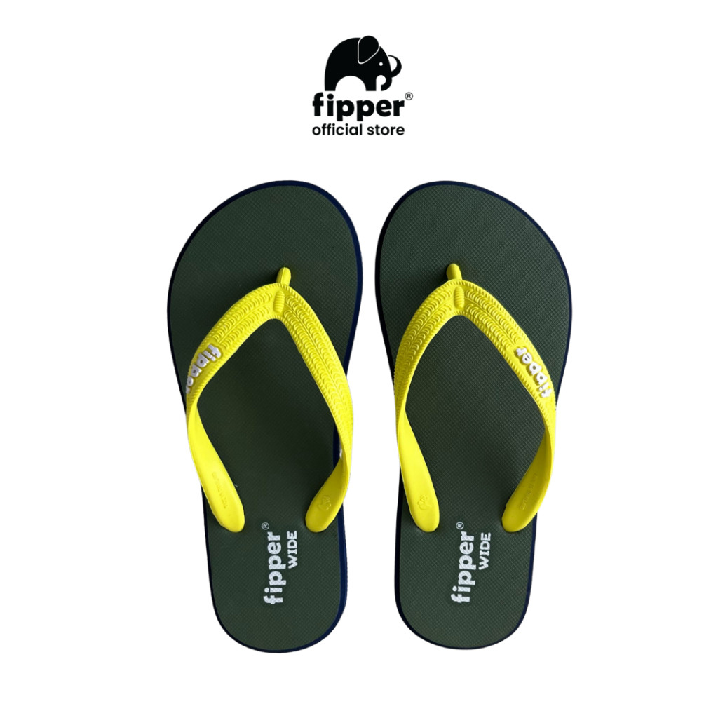 Fipper - Wide Green Army / Navy / Green Lime