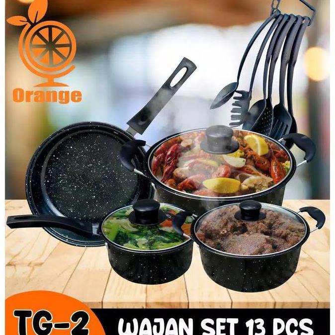 PREMIUM / PANCI SET COOKWARE 13 PCS / PANCI SET TOSCA 13PIECES / COOKWARE SET / PANCI TOSCA / TEFLON