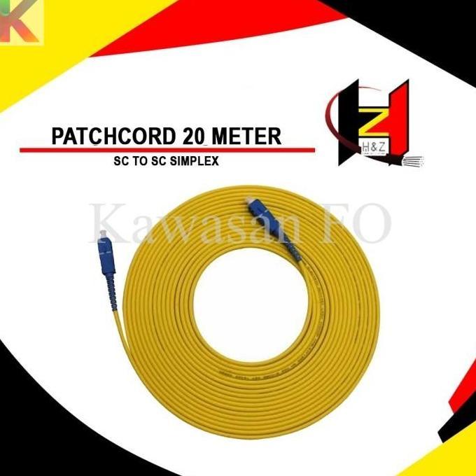 DY60 - Patchcord SC UPC 20Meter /Patchord SC-SC Simplex Kabel Fiber Optik 20m
