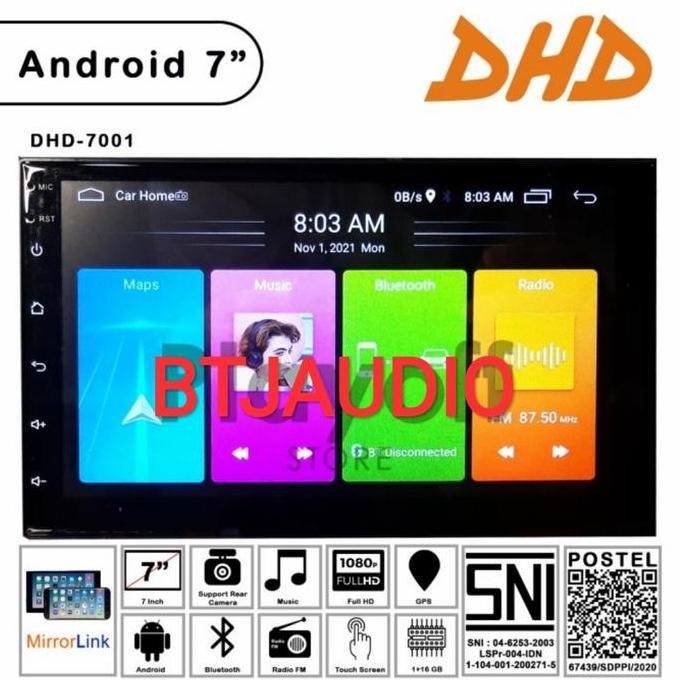HEAD UNIT TAPE MOBIL DOUBLE DIN DHD OS ANDROID FULL HD GPS