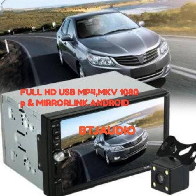 PAKET TV MOBIL DOUBLEDIN LAYAR 6,95" PLUS KAMERA PARKIR MUNDUR