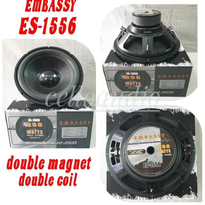 Subwoofer 15 Inch Embassy ES-1556 Double Coil Embassy 15" ES 1556