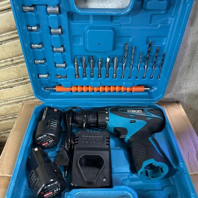 POLA BOR TANGAN BATERAI / MESIN BOR BATERAI / BOR CORDLESS ORION DC-6650 2 BATRE
