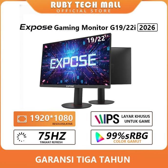 PROMO Pilihan Kreatorexpose Monitor pc komputer 19/22 inch monitor gaming Panel IPS Kecepatan Refres