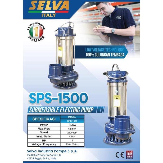 PEUNBIM (SPS-1500 SELVA) Pompa Air Celub Satelit Listrik 4" 2HP SPS1500 SELVA / Submersible Electric