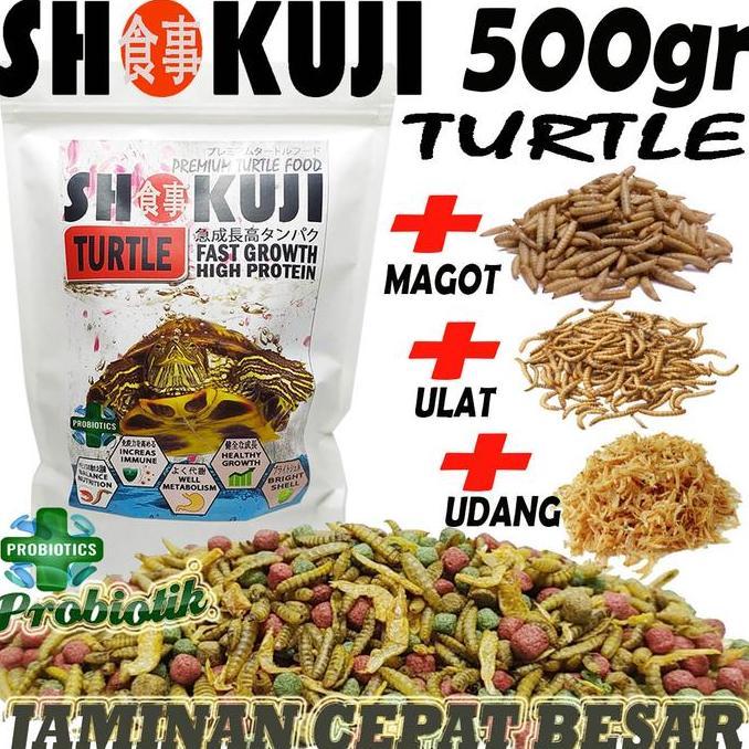 500GR SHOKUJI PELET BRAZIL RES CST MONBI PELET KURA AMBON MAKANAN  TURTLE FOOD KURA KURA AIR DAMER B