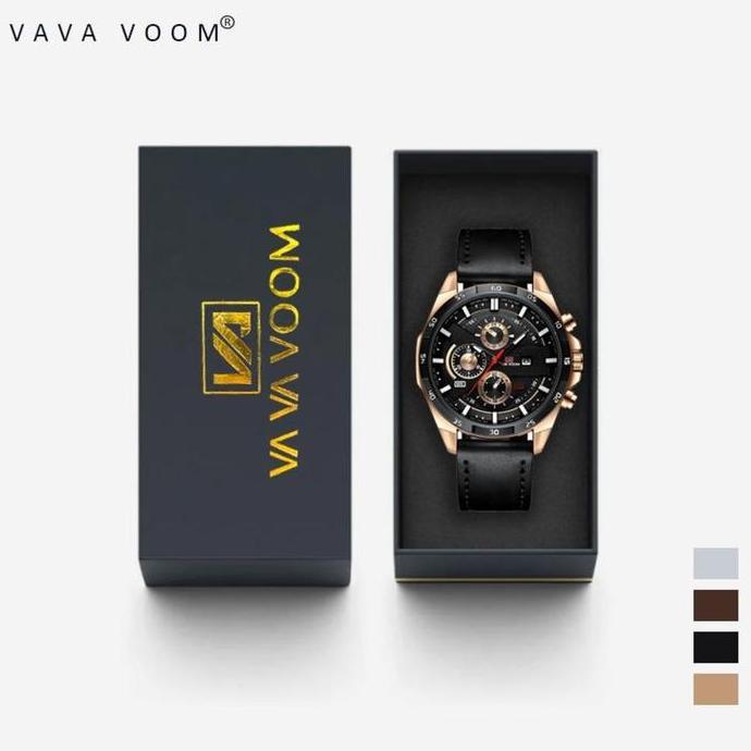 Jam Tangan Pria VAVA VOOM 216 Original Kronograf Kalender Analog hadiah watches