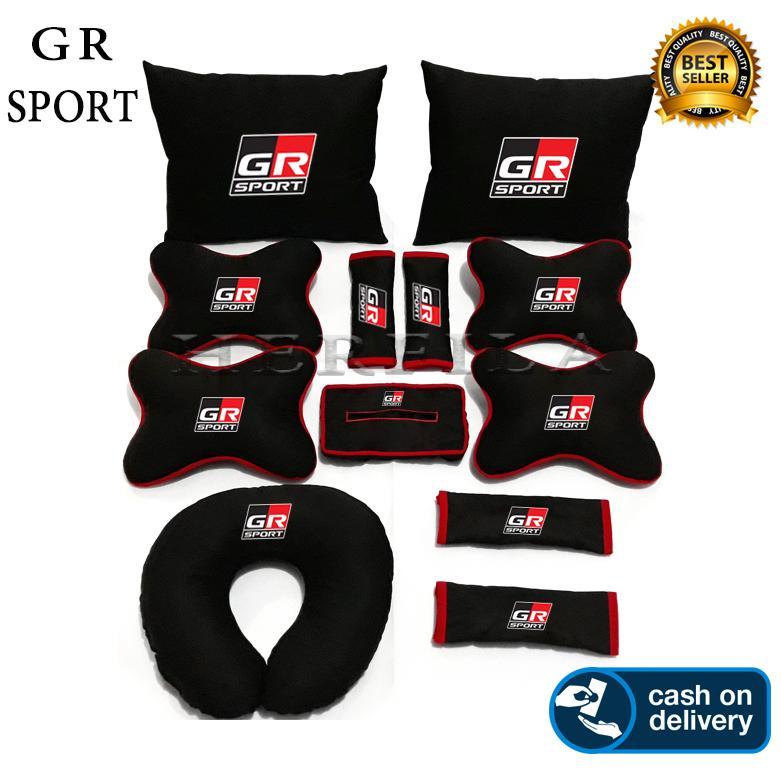 Gr Sport Bantal Aksesoris Interior Mobil Gr  Agya, Raize, Yaris, Avanza, Veloz, Rush, Kijang Innova,