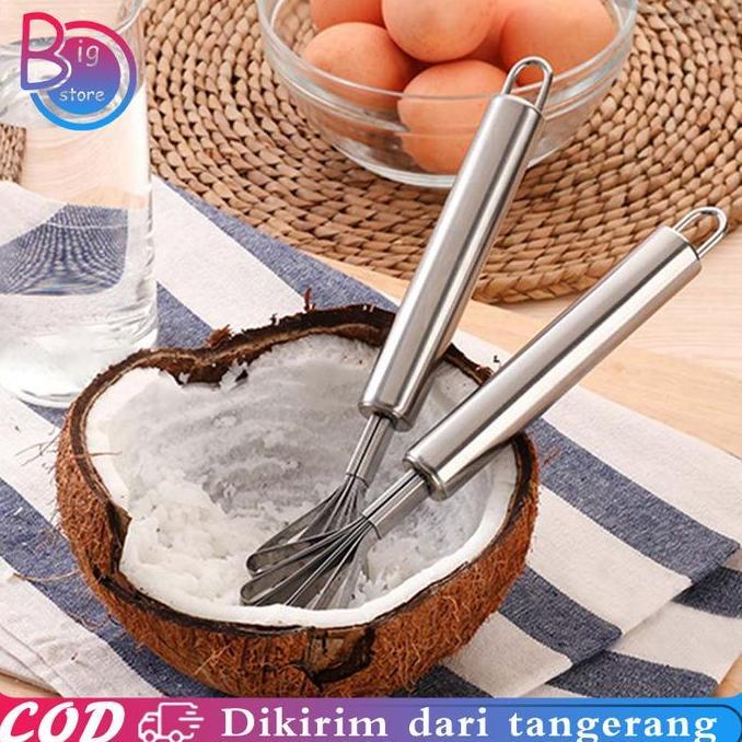 GABRIESEN Kerokan Kelapa Muda Stainless Kerokan Blewah Kerokan Kelapa Parut Alat Kerok Kerokan Buah 