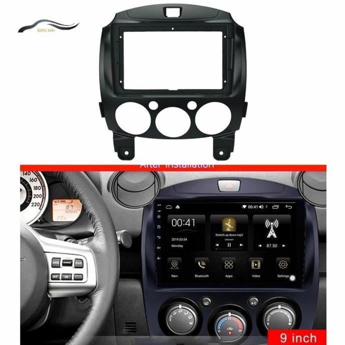 Frame Head Unit Android 9 Inch Mazda2 Frame Mazda 2 Head Unit 9 Inch Ready