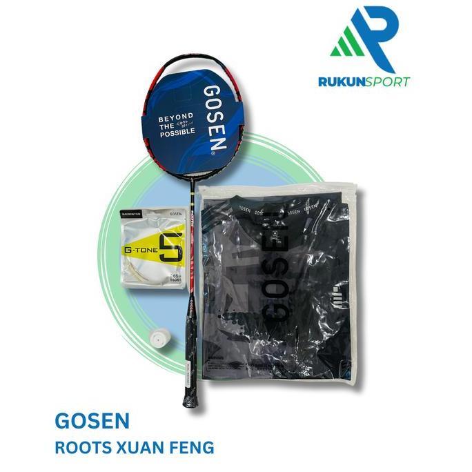 TERMURAH - Raket Badminton GOSEN ROOTS XUAN FENG (Black/Red)