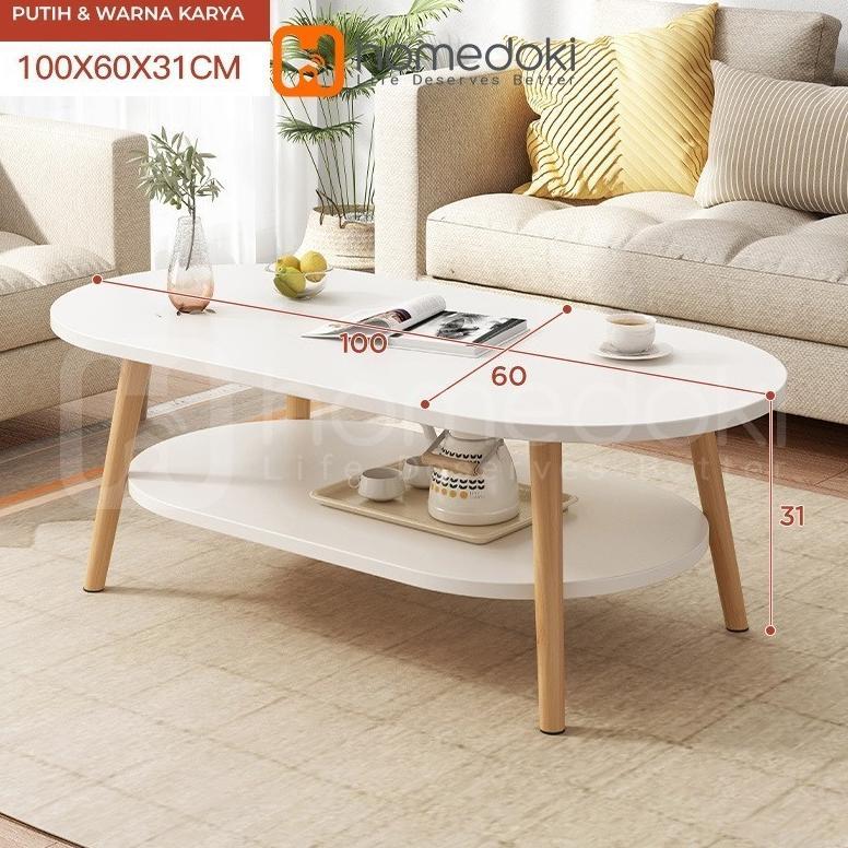 Homedoki Meja tamu / Coffee table / Meja Kopi / Meja Coffee Minimalis / Meja Tamu Minimalis Modern /