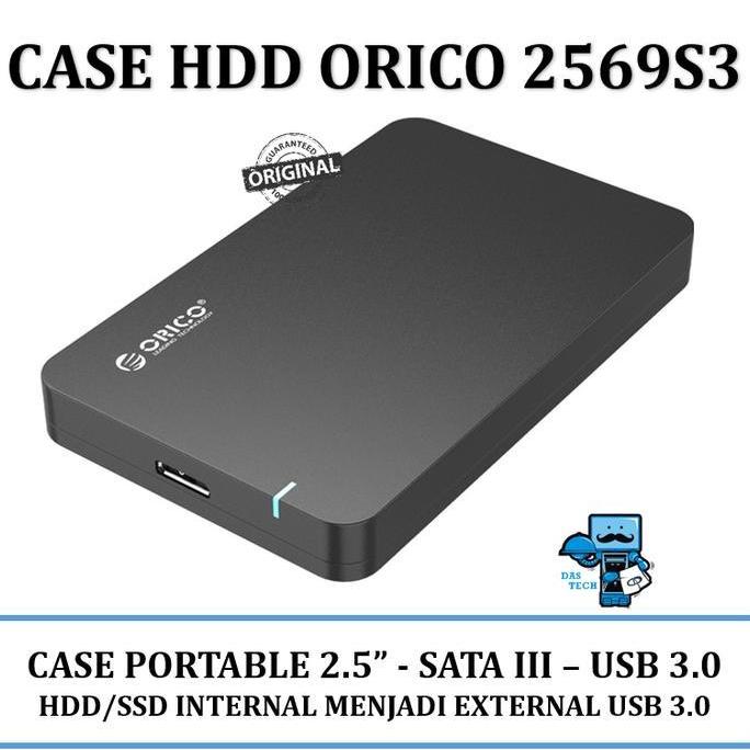 BEBAS ONGKIR - Casing HDD External Orico 2569S3 - 2.5 SATAIII USB 3.0 HDD/SSD Case