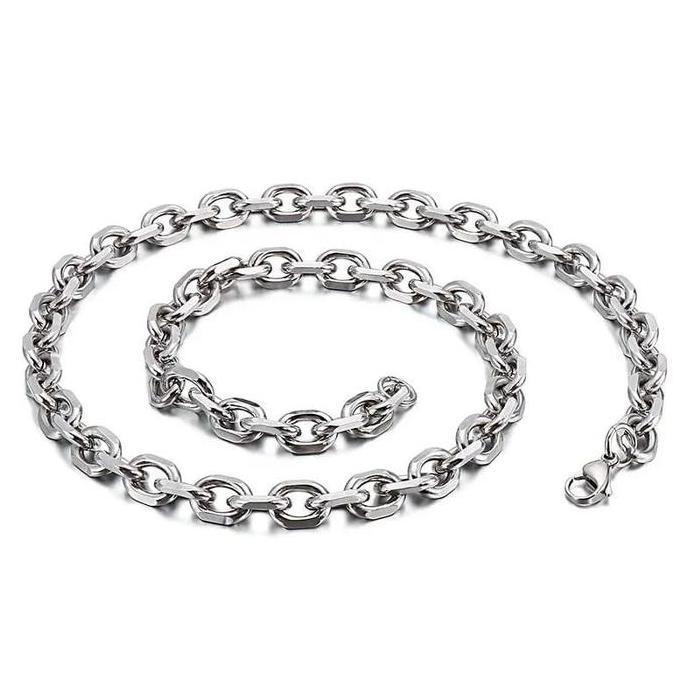kalung rantai jefri nichol titanium asli Pria
