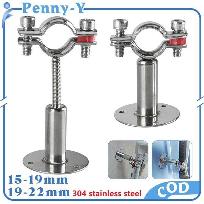 PODAMANS Clamp Pipa Stainless Adjustable Hanger Clamp Pipa Clamp Pipa Holder
