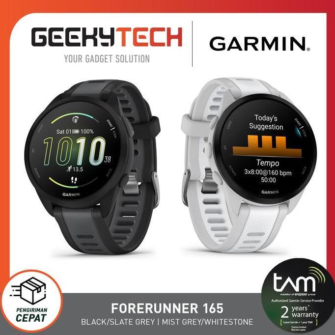 Garmin Forerunner 165 / FR165 Smartwatch / Running Watch - Resmi TAM
